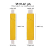 GNEGNI 2-Pack Leather Adjustable Elastic Band Pen Holder