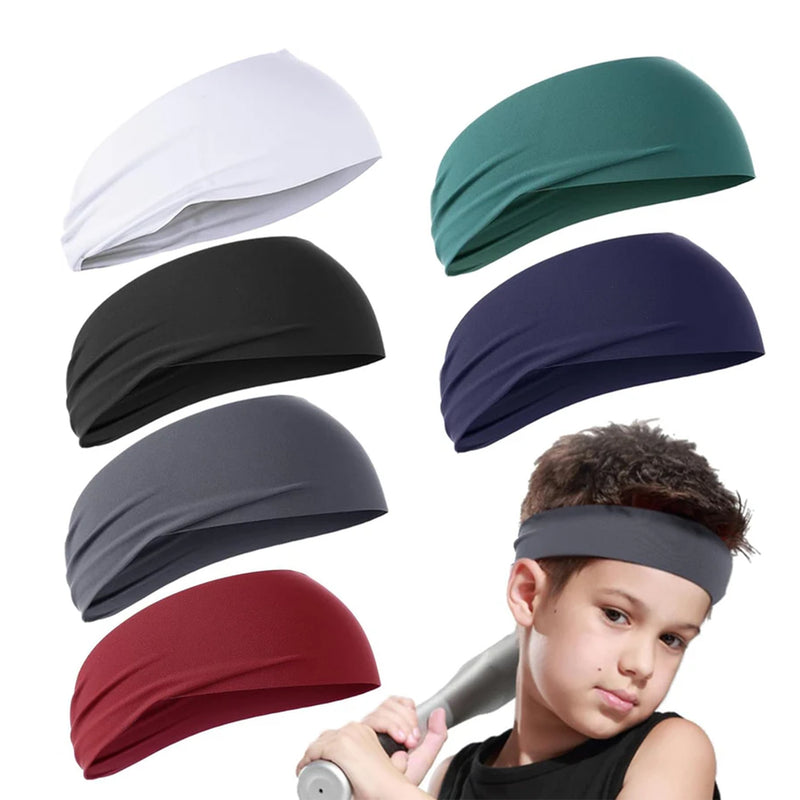 6Pcs Kids Sports Headbands