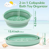 GNEGNI Foldable Bath Toy Storage Organizer