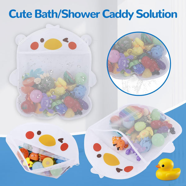 Mesh Bath Toy Organizer & Scoop Set