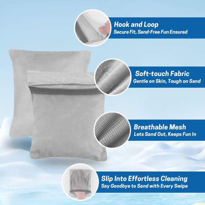 GNEGNI 3pcs Sand Removal Bag