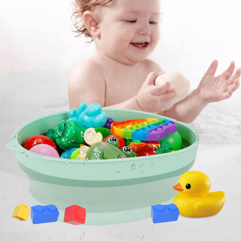 GNEGNI Foldable Bath Toy Storage Organizer