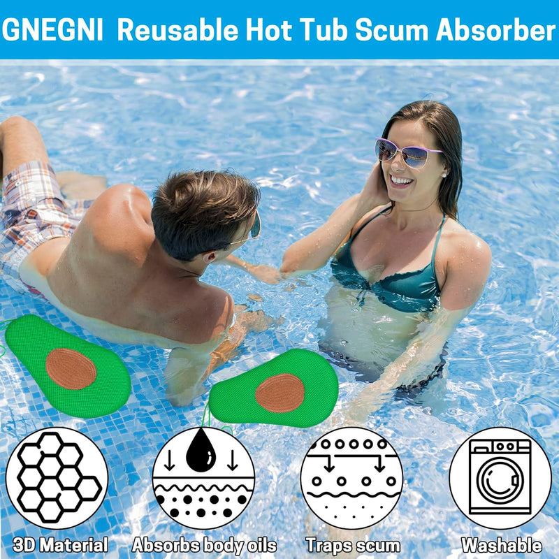 GNEGNI Reusable Hot Tub Scum Absorber