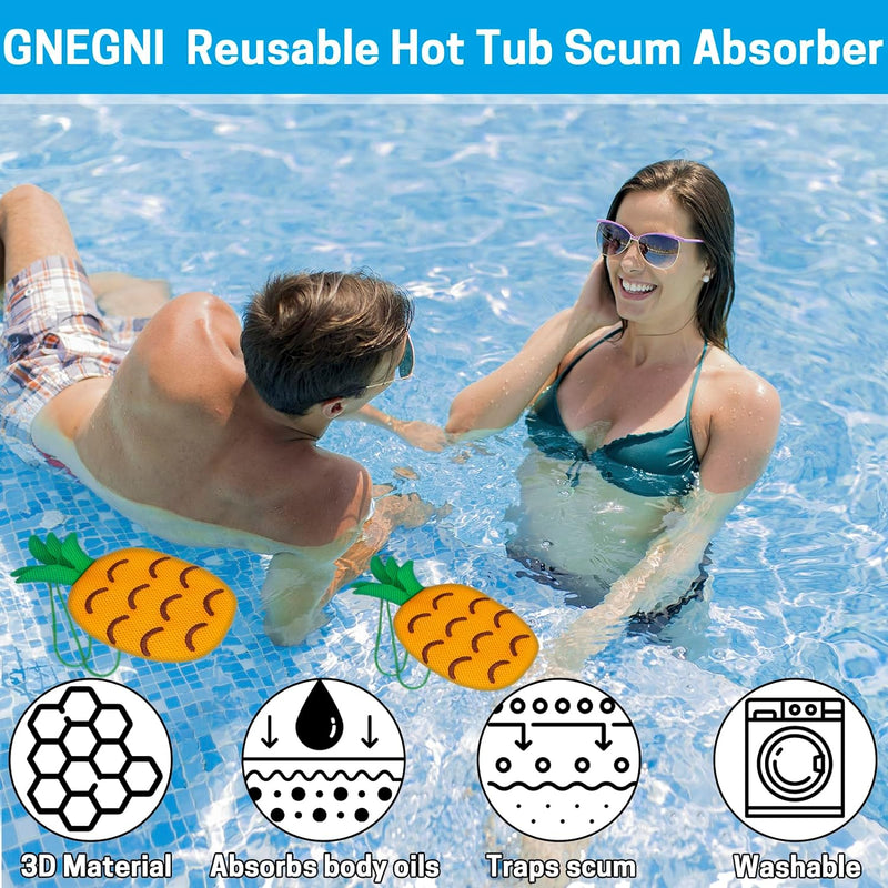 Gnegni Reusable Hot Tub Sponge Scum Absorber