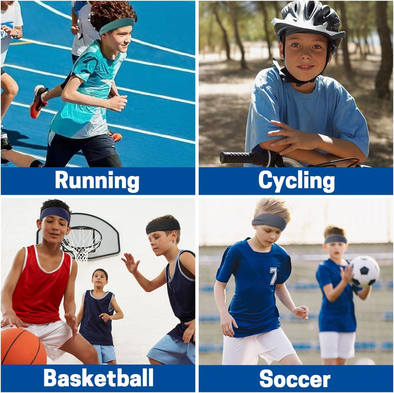 6Pcs Kids Sports Headbands